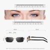 Leopard Side 3 Pcs Black Sunglasses