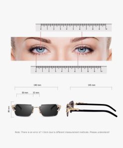 Leopard Side 3 Pcs Black Sunglasses