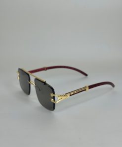 Double Bridge 3Pcs Wood Side Sunglasses