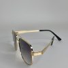 Retro Gradient Square Double Bridge Full Frame Sunglasses