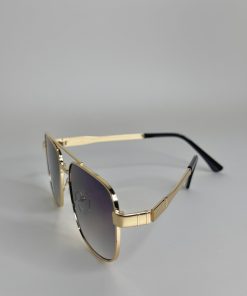 Retro Gradient Square Double Bridge Full Frame Sunglasses