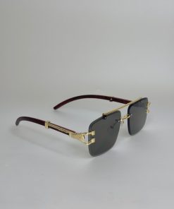 Double Bridge 3Pcs Wood Side Sunglasses