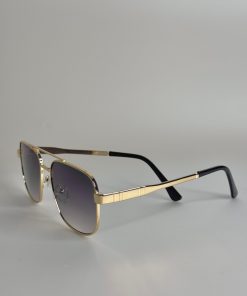 Retro Gradient Square Double Bridge Full Frame Sunglasses