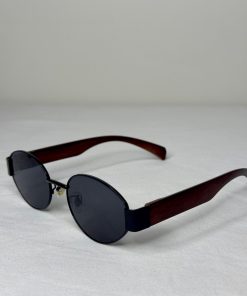 Signature Retro Oval Wood Side Glasses