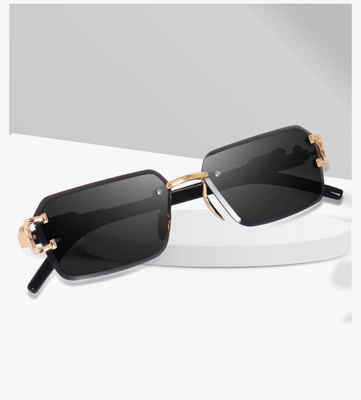 Leopard Side 3 Pcs Black Sunglasses