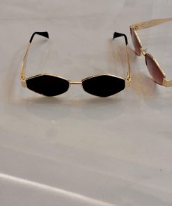 Hexagon Cline Sunglasses, featuring a bold hexagonal frame